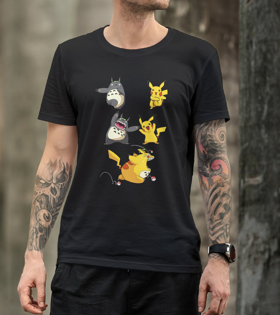 Only Today Pikachu Totoro Mashup T-Shirt