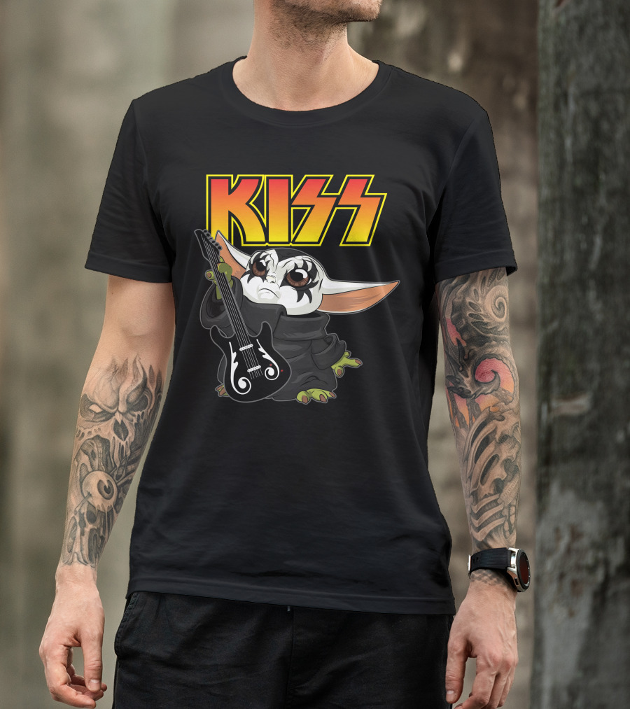 Kiss Grogu Playing Guitar Only Today T-Shirt