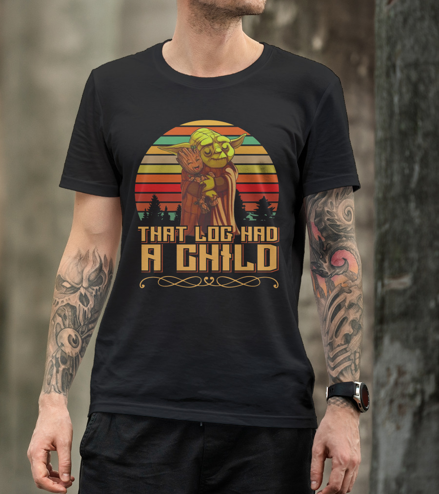 That Log Had A Child Vintage Sunset T-Shirt