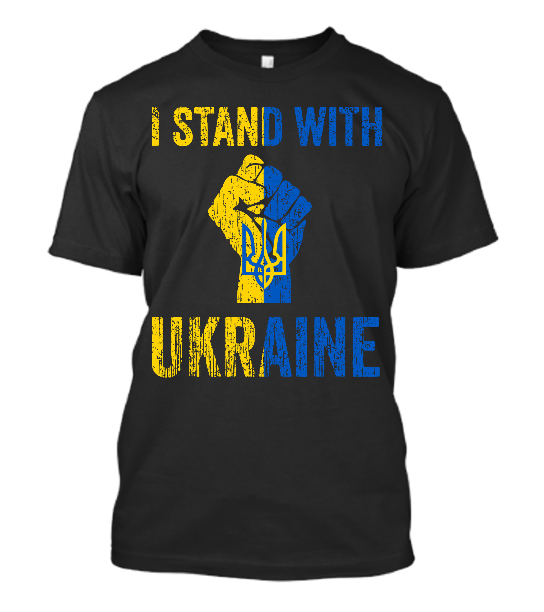 I Stand With Ukraine Fist T-Shirt