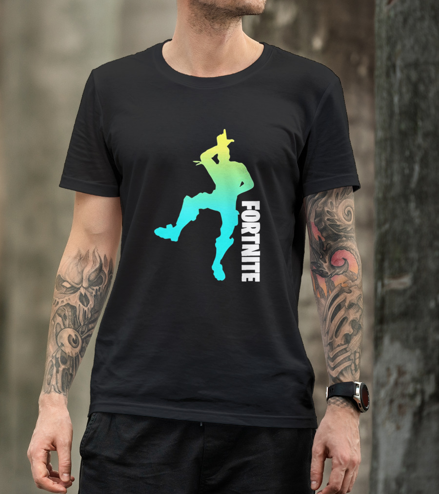 Fortnite Dance Silhouette Gradient Gaming T-Shirt