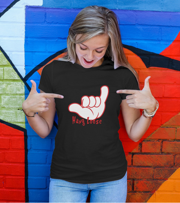 Hang Loose Shaka Hand Gesture Beach Vibes T-Shirt