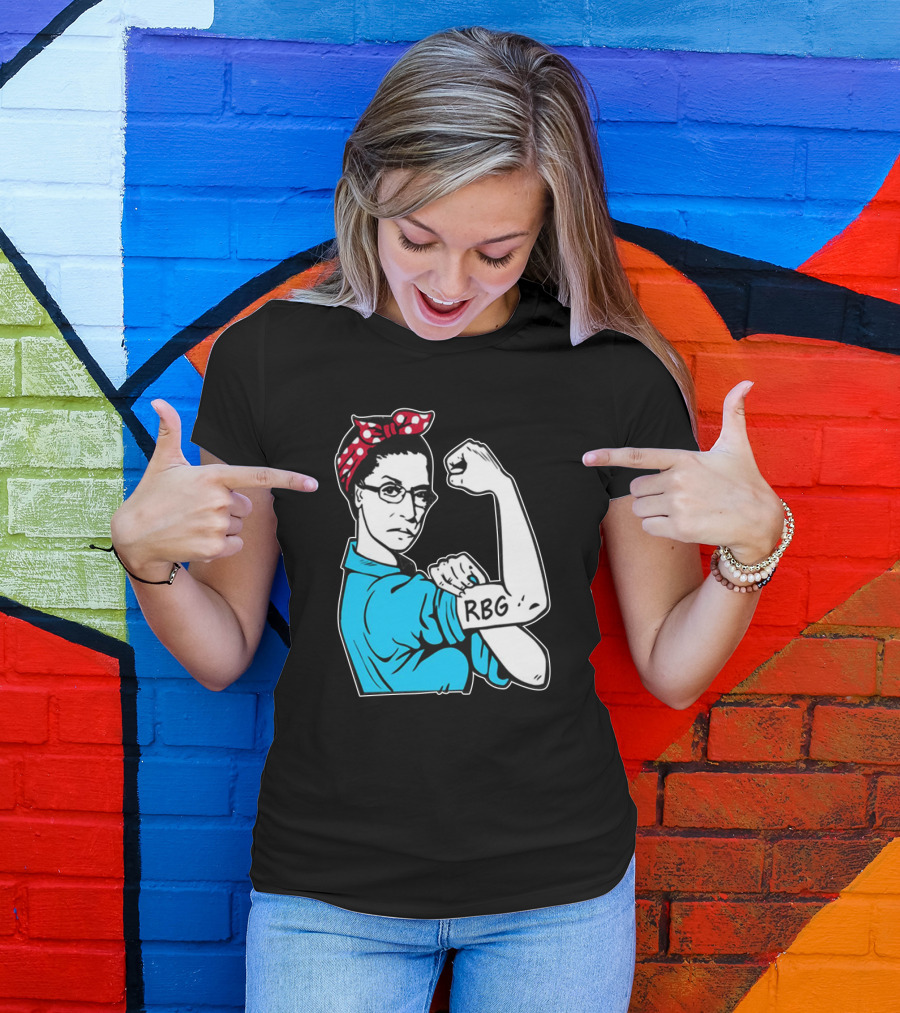 RBG Unbreakable Ruth Bader Ginsburg Feminist Icon Dissent Rosie The Riveter T-Shirt