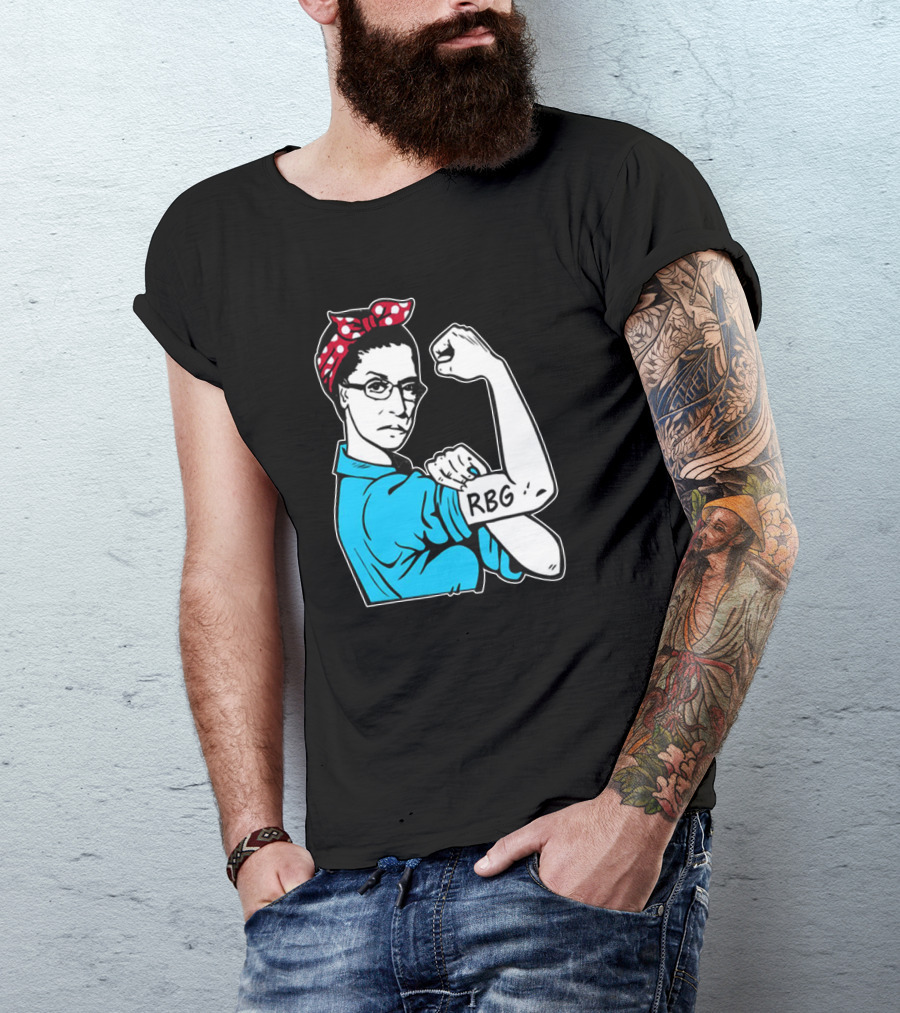RBG Unbreakable Ruth Bader Ginsburg Feminist Icon Dissent Rosie The Riveter T-Shirt