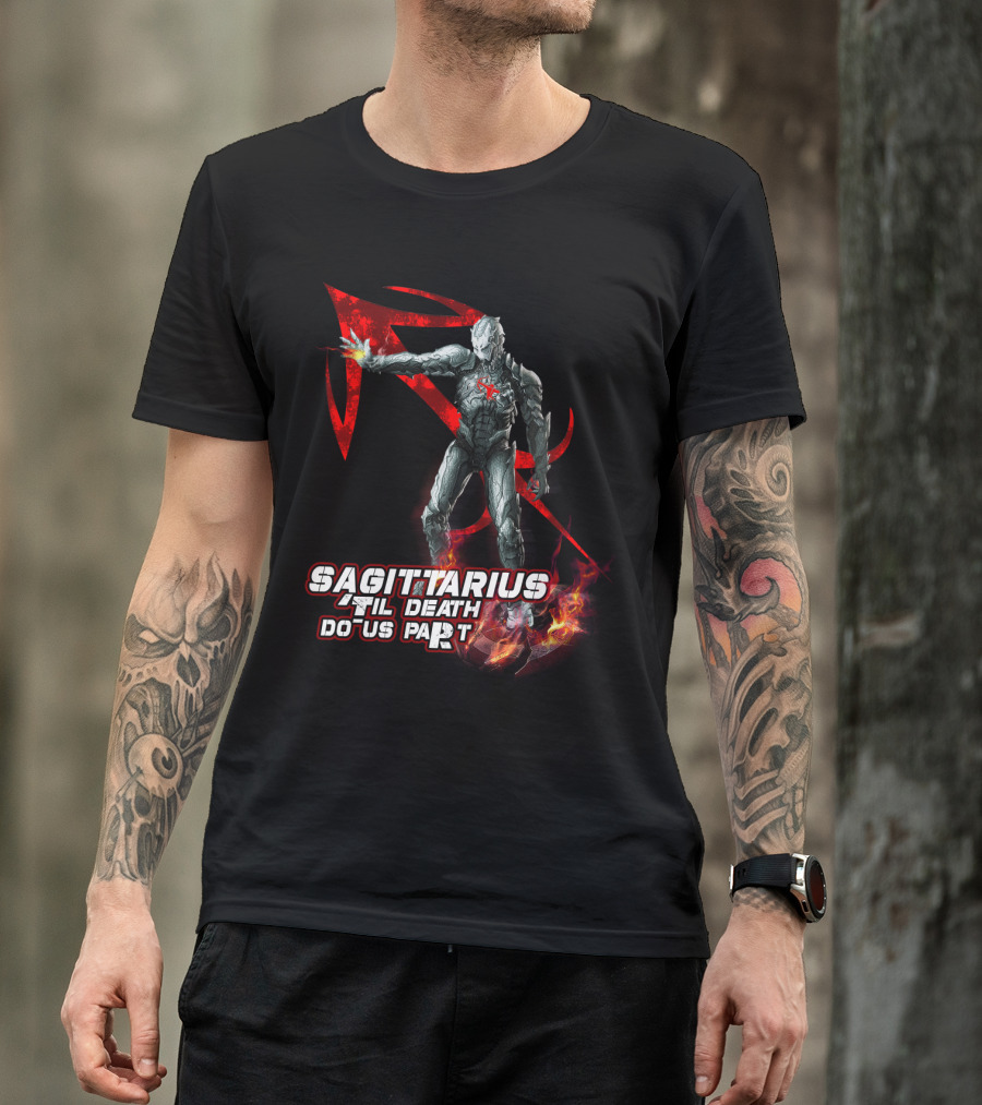 Sagittarius 'Til Death Do Us Part Iron Man Marvel Fans T-Shirt