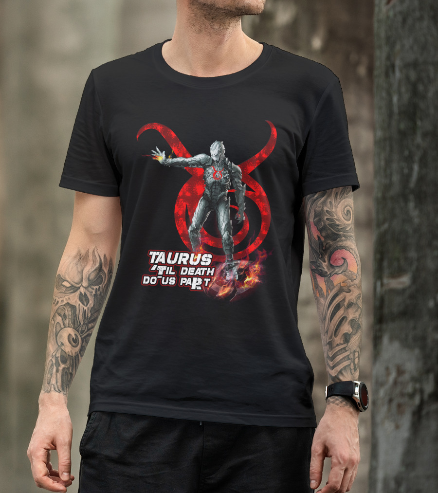 Taurus Until Death Do Us Part Red Symbol Iconic Character Marvel Fans T-Shirt