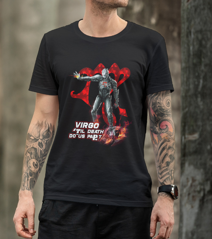 Virgo Til Death Do Us Part Marvel Iron Man Fans T-Shirt