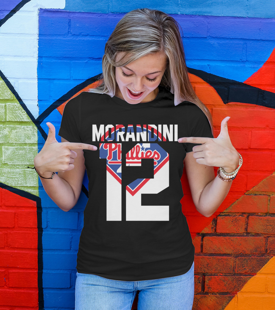 Morandini 12 Philadelphia Phillies 1993 Baseball Team Retro T-Shirt