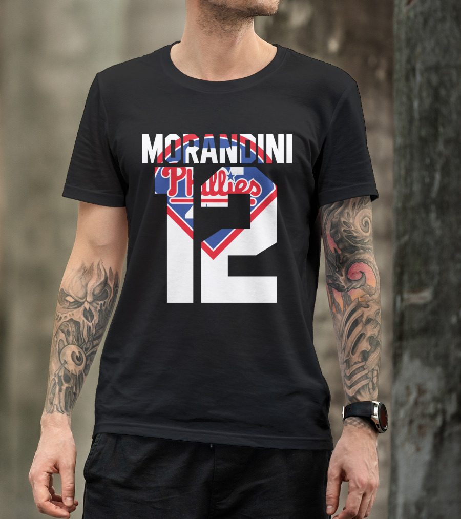 Morandini 12 Philadelphia Phillies 1993 Baseball Team Retro T-Shirt