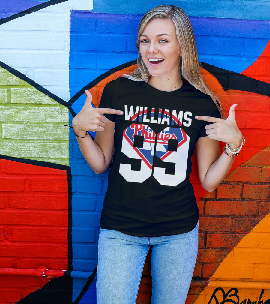 Philadelphia Phillies 1993 Williams 99 Baseball T-Shirt