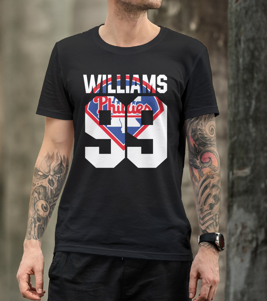 Philadelphia Phillies 1993 Williams 99 Baseball T-Shirt