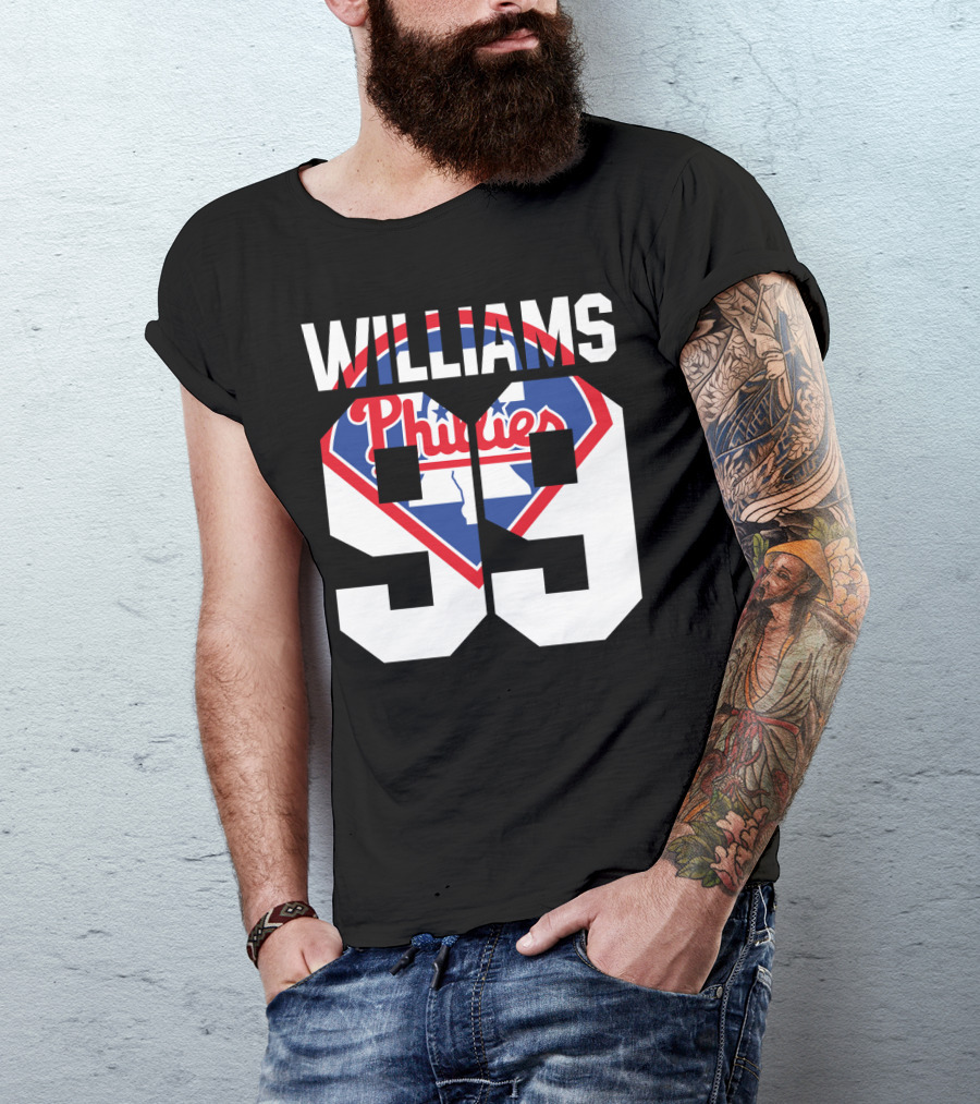 Philadelphia Phillies 1993 Williams 99 Baseball T-Shirt