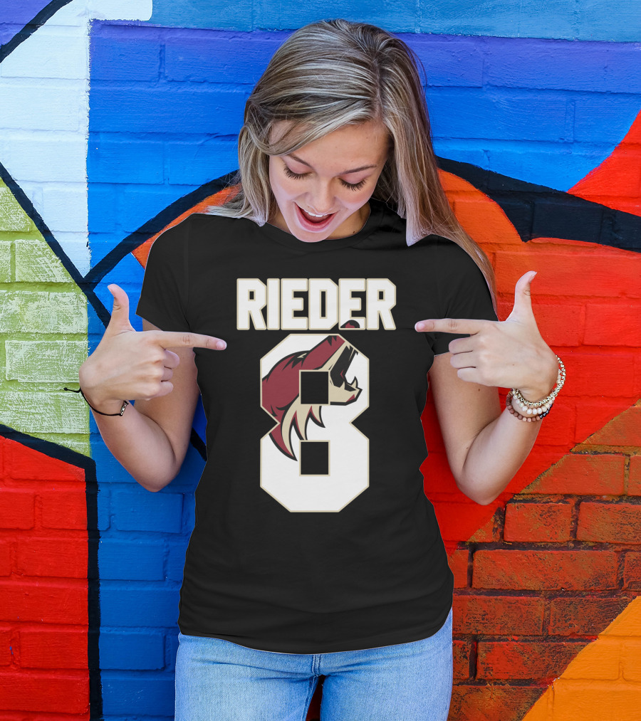 Arizona Coyotes Tobias Rieder Number 8 NHL Team T-Shirt
