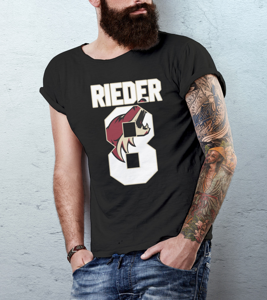 Arizona Coyotes Tobias Rieder Number 8 NHL Team T-Shirt