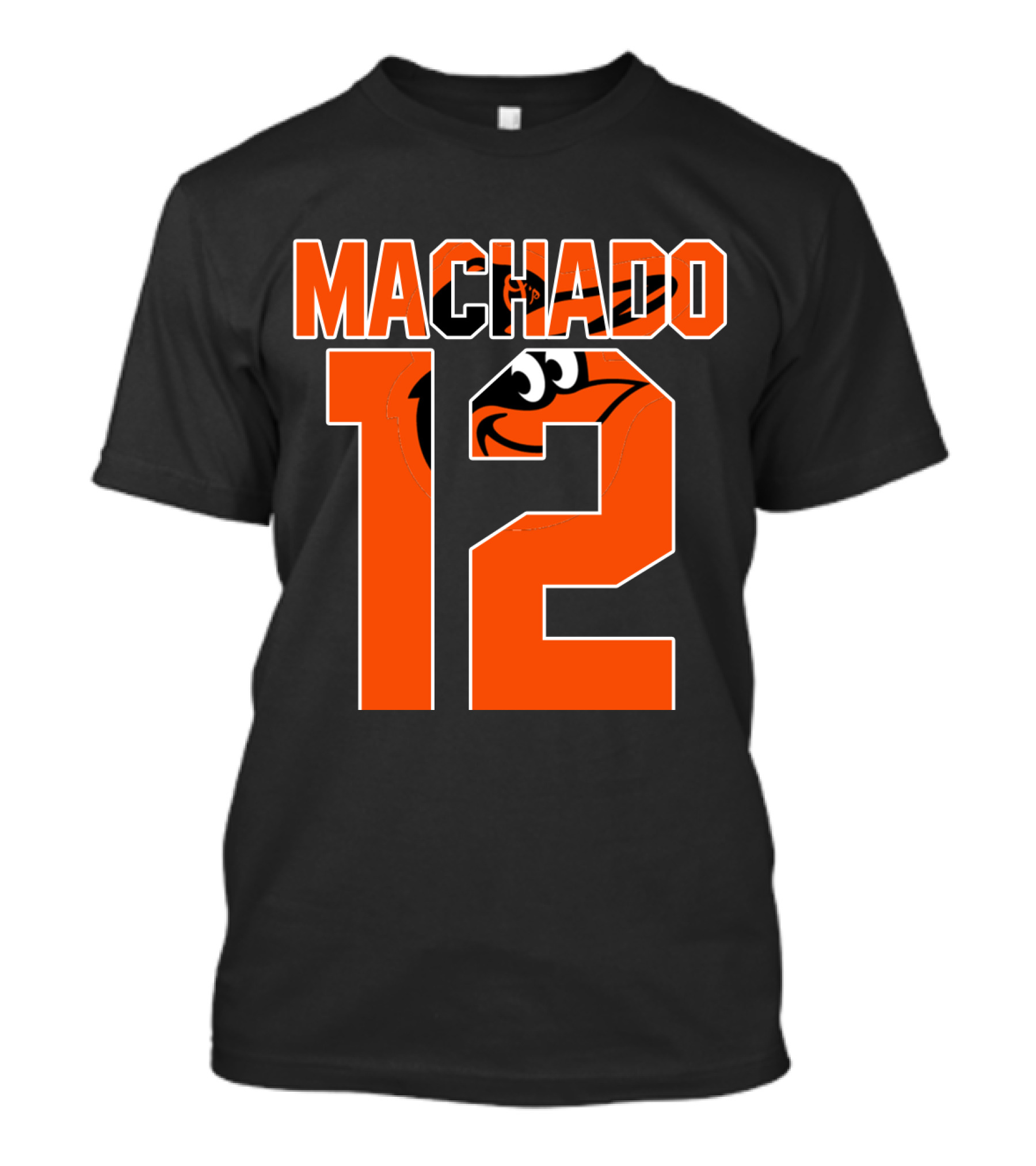 Baltimore Orioles Machado 12 Majestic Baseball Player T-Shirt