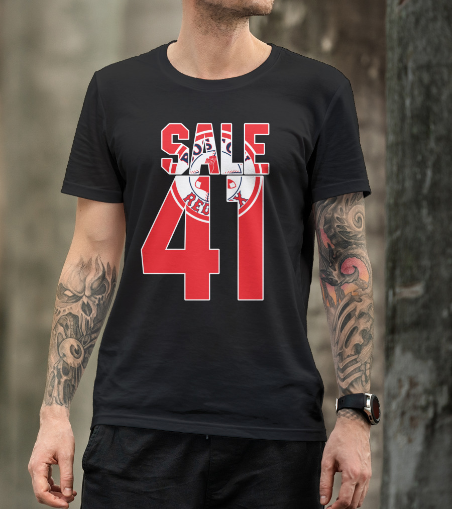 Boston Red Sox Chris Sale 41 Baseball T-Shirt