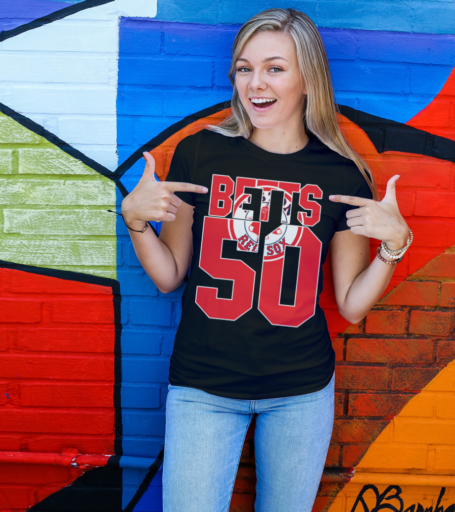 Betts 50 Boston Red Sox T-Shirt