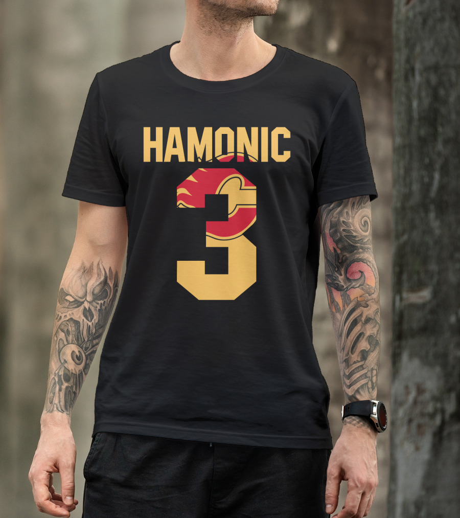 Calgary Flames Hamonic Number 3 NHL Fans Hockey T-Shirt