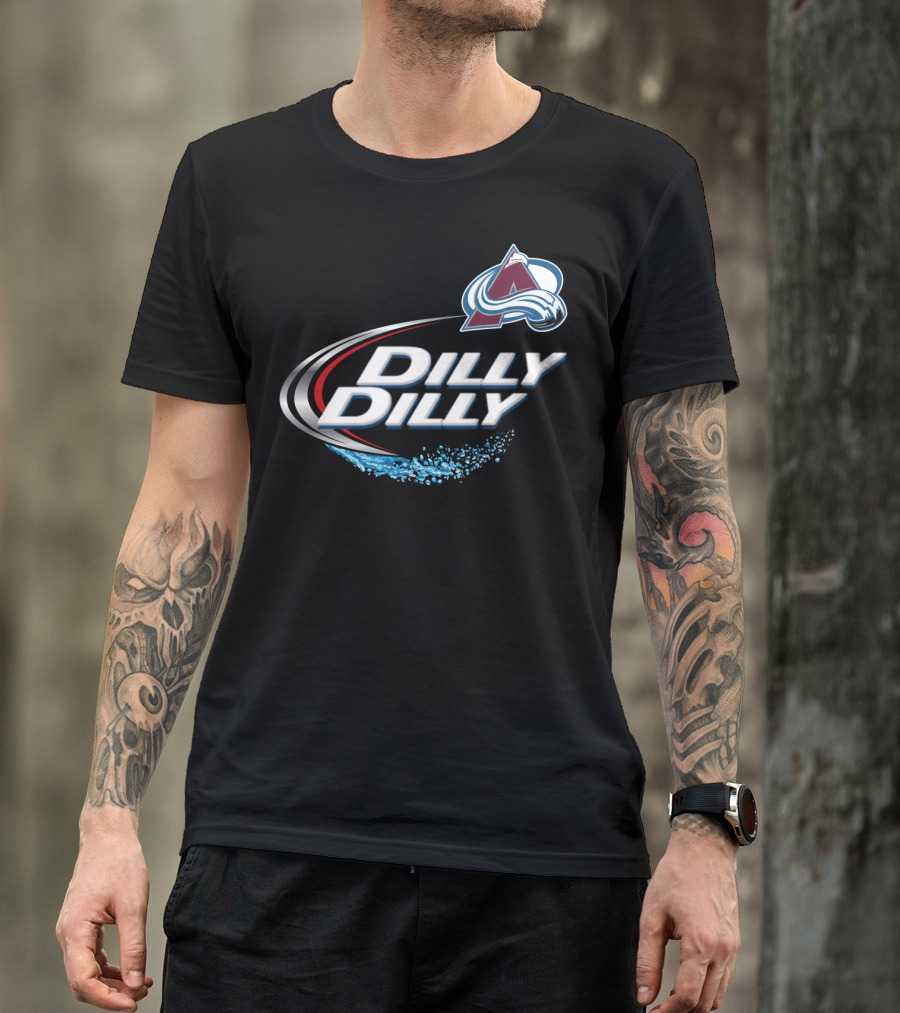 Colorado Avalanche Dilly Dilly Fan Shirt With Team Logo And Splash Motif T-Shirt