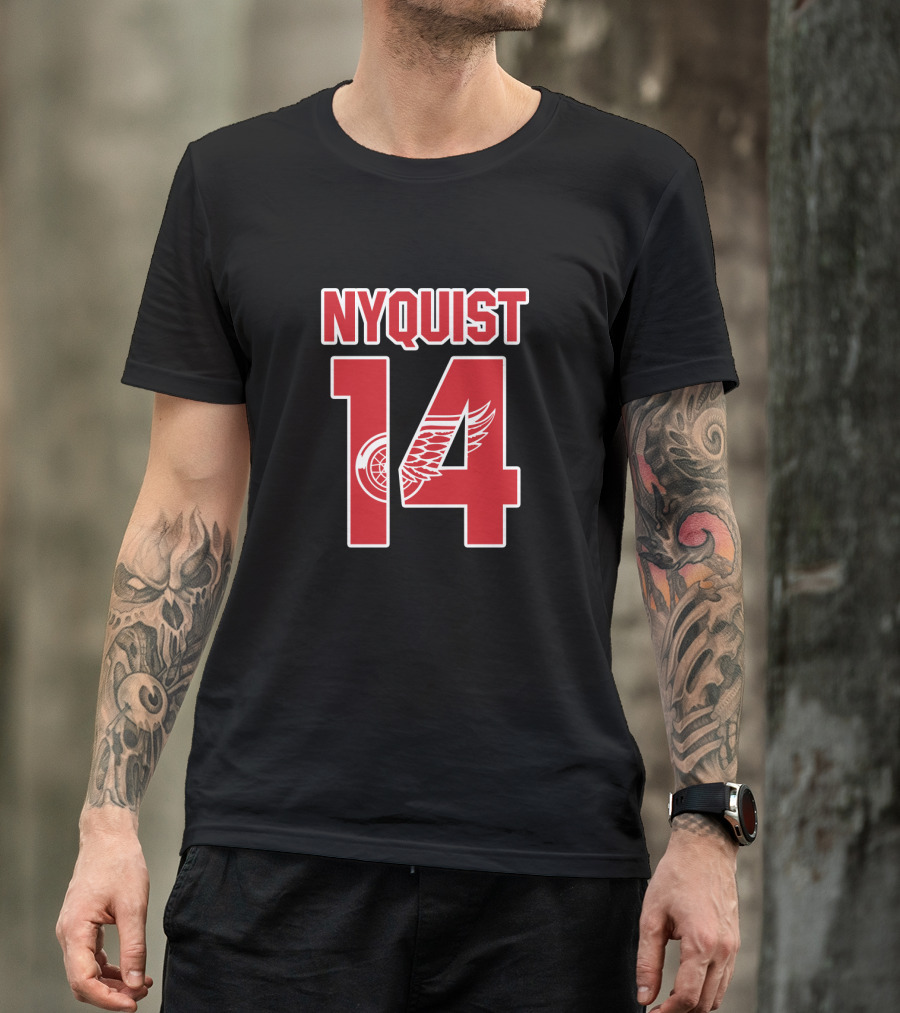 Nyquist 14 Detroit Red Wings NHL Hockey T-Shirt