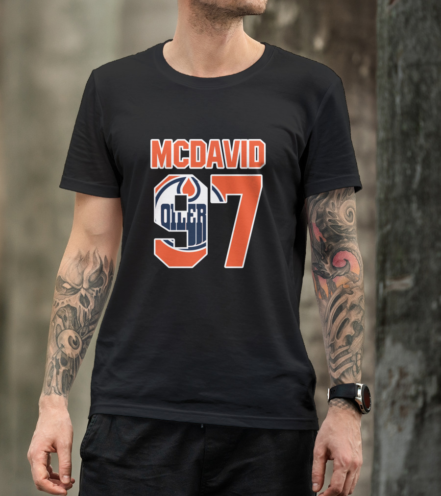 Connor McDavid 97 Edmonton Oilers NHL T-Shirt