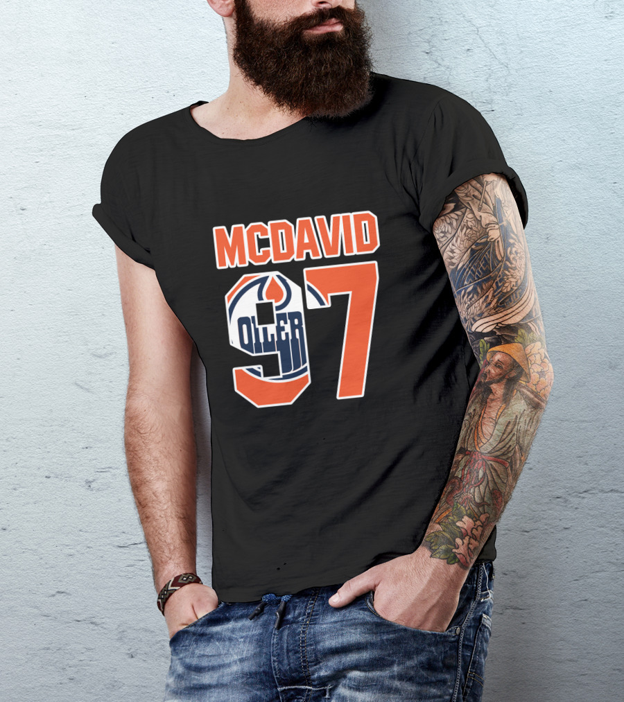Connor McDavid 97 Edmonton Oilers NHL T-Shirt