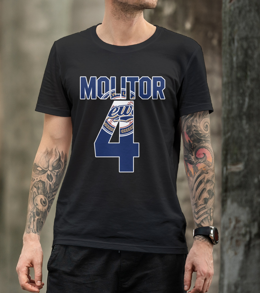 Molitor 4 Milwaukee Brewers T-Shirt