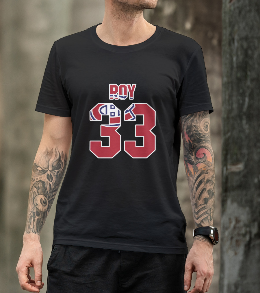 Montreal Canadiens Roy 33 NHL Hockey Fans T-Shirt