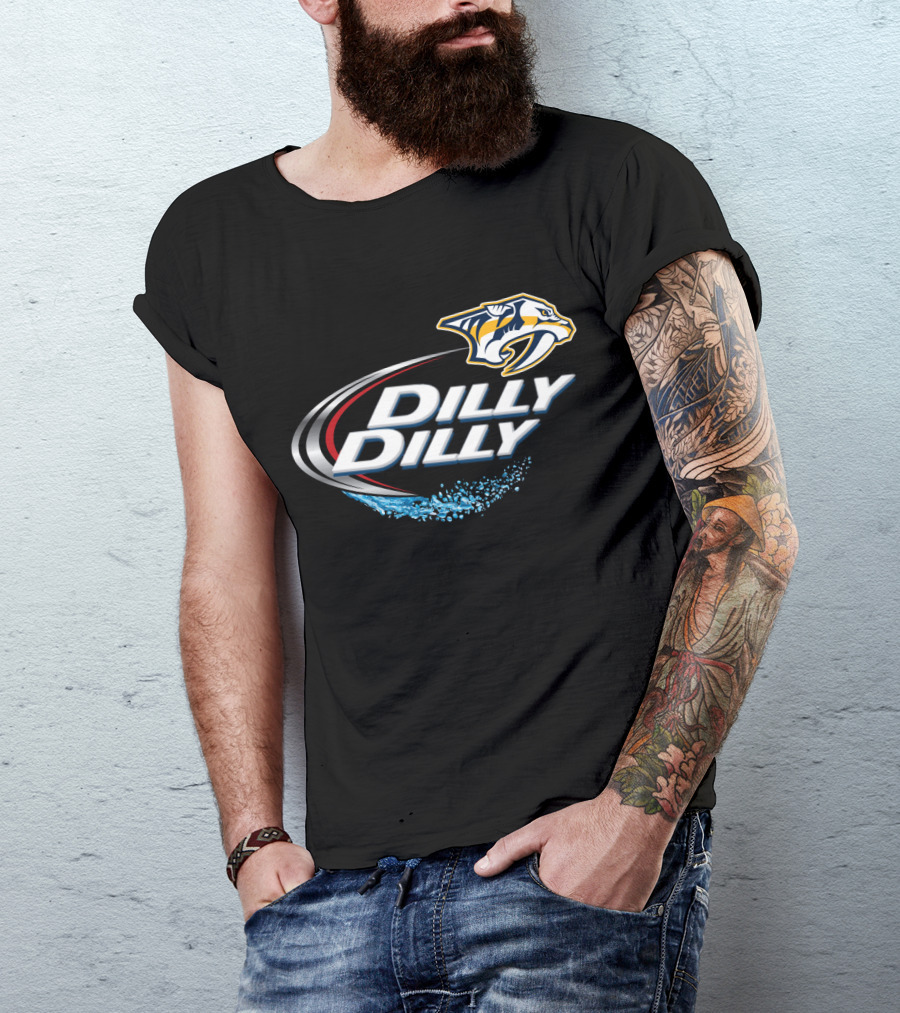 Nashville Predators Dilly Dilly Logo For NHL Fan T-Shirt