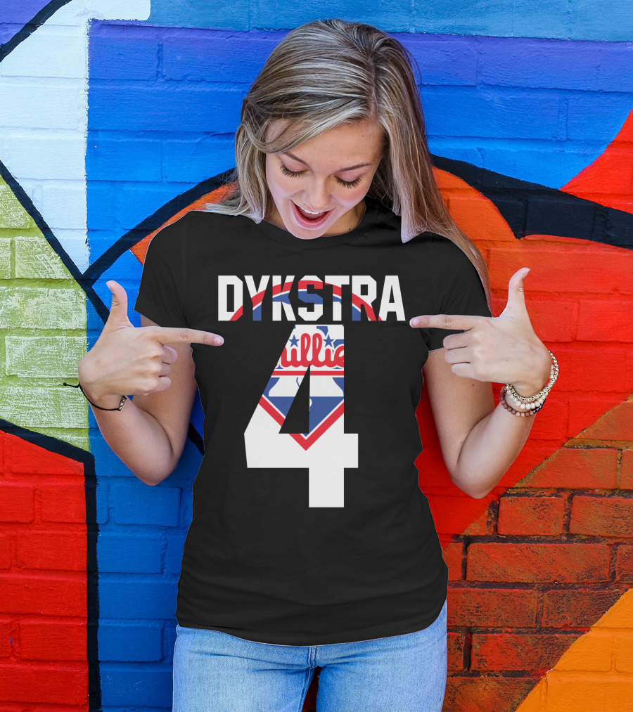 Dykstra 4 Phillies Iconic Philadelphia Baseball Nostalgia T-Shirt