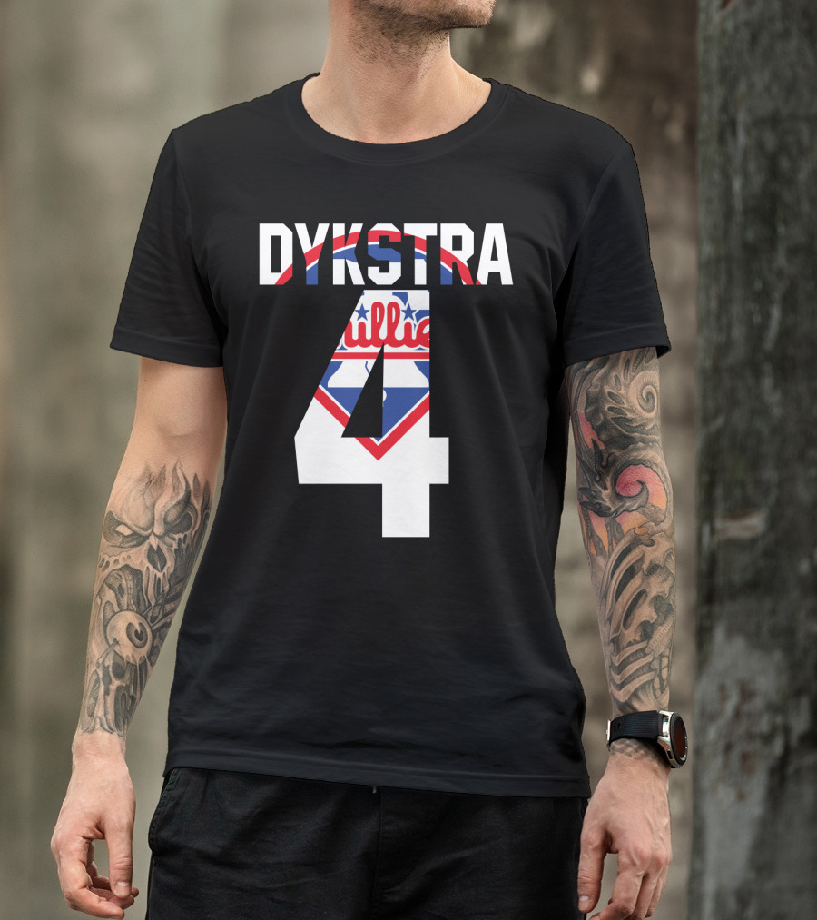 Dykstra 4 Phillies Iconic Philadelphia Baseball Nostalgia T-Shirt