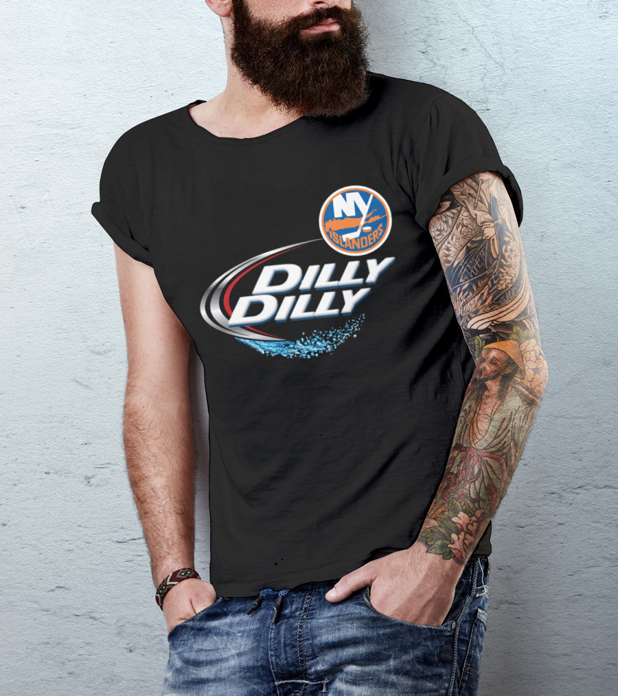 New York Islanders Dilly Dilly NHF Fan Logo Splash T-Shirt