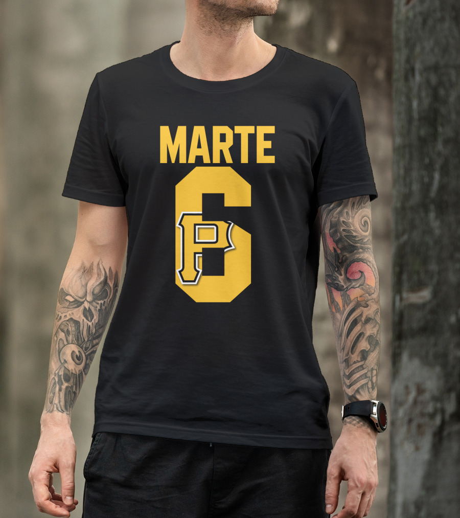 Pittsburgh Pirates Marte Number 6 P T-Shirt