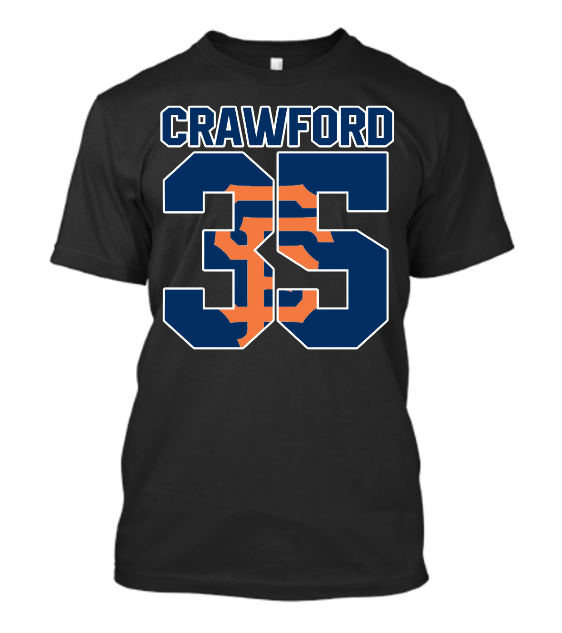 Crawford 35 San Francisco Giants Baseball Jersey T-Shirt