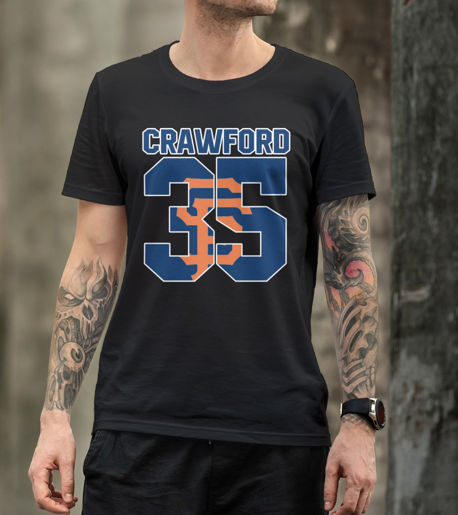 Crawford 35 San Francisco Giants Baseball Jersey T-Shirt