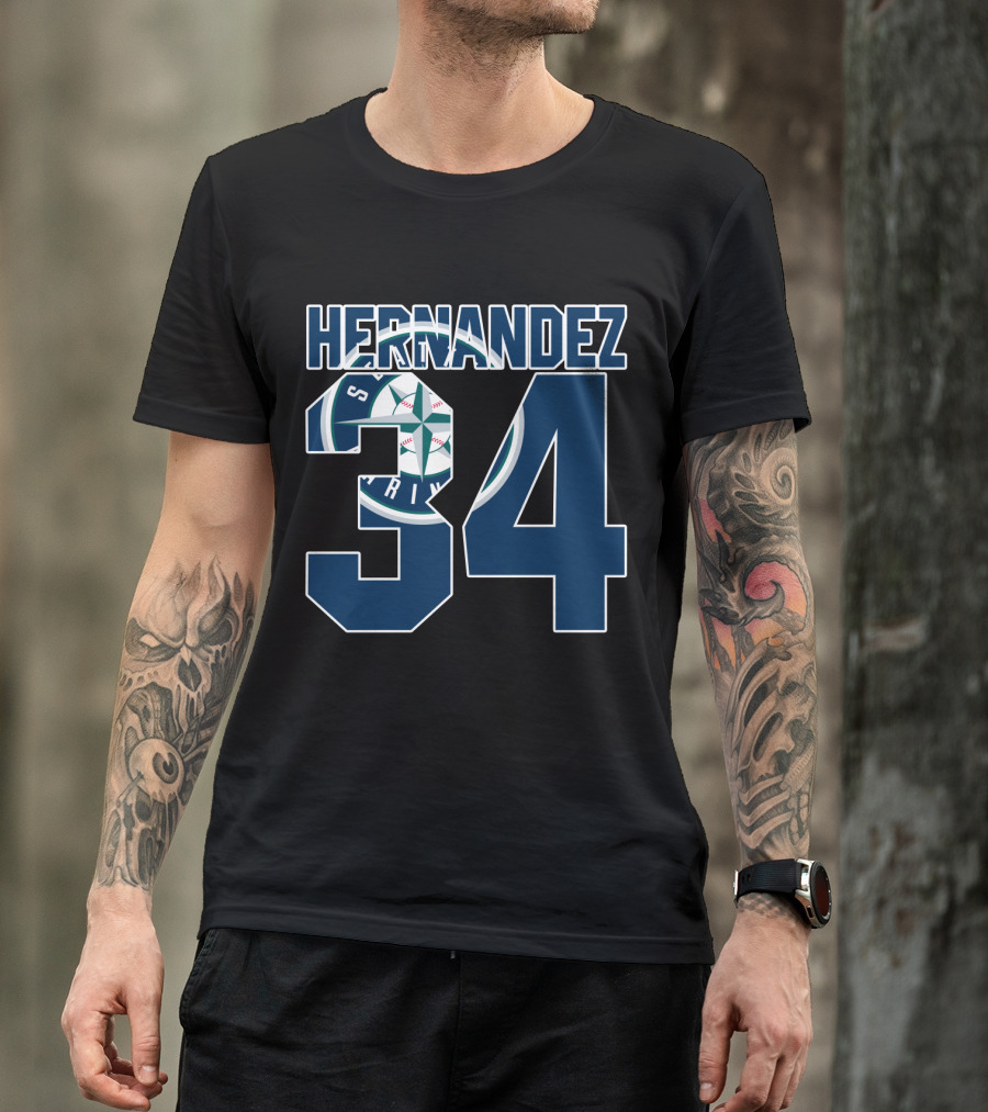 Seattle Mariners Hernandez 34 T-Shirt