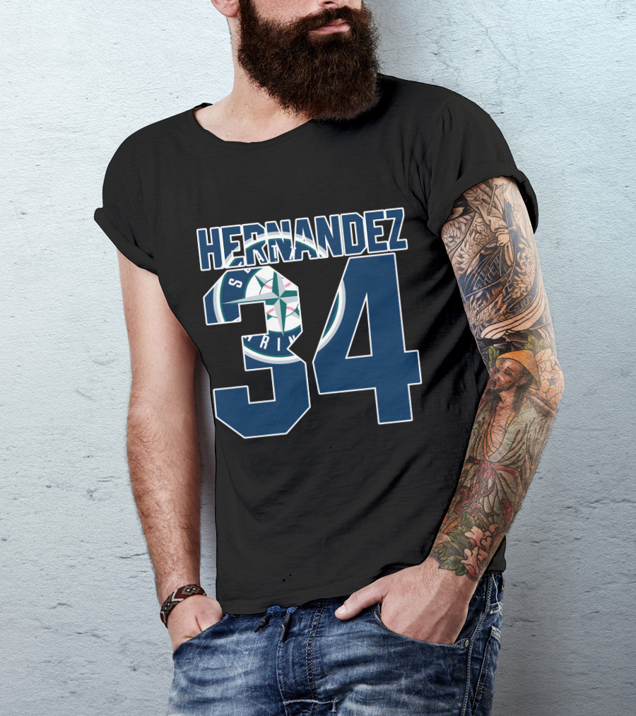Seattle Mariners Hernandez 34 T-Shirt