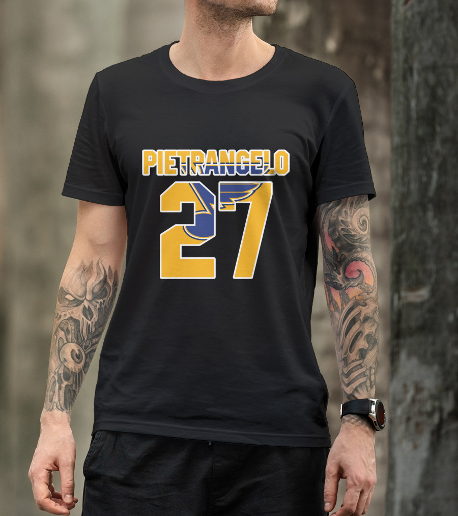 Pietrangelo 27 St Louis Blues NHL Hockey Player Jersey T-Shirt