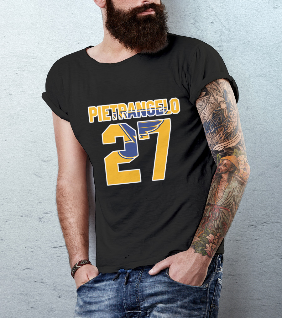 Pietrangelo 27 St Louis Blues NHL Hockey Player Jersey T-Shirt