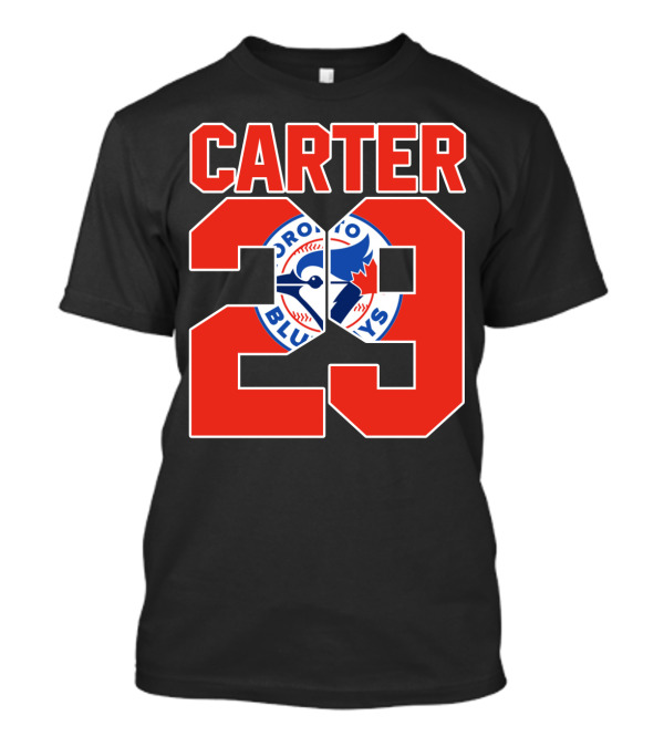 Toronto Blue Jays Joe Carter 29 Bold Red Number T-Shirt
