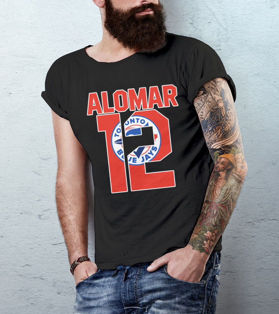 Toronto Blue Jays Alomar 12 Baseball Icon Jersey T-Shirt