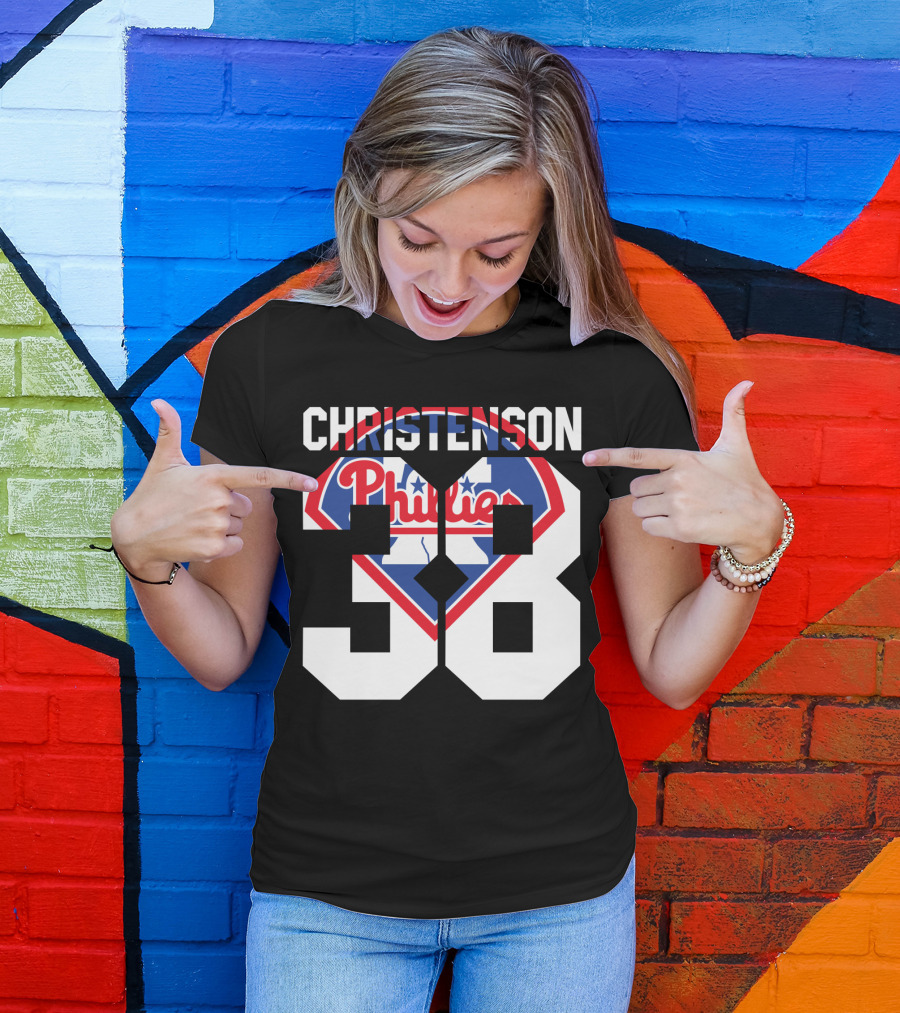 Christenson 38 Philadelphia Phillies 1981 Baseball T-Shirt