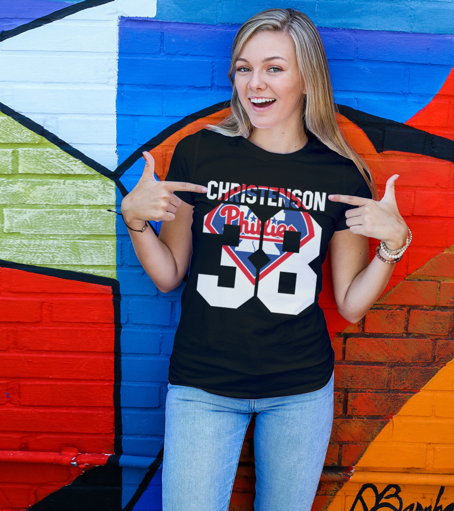 Christenson 38 Philadelphia Phillies 1981 Baseball T-Shirt