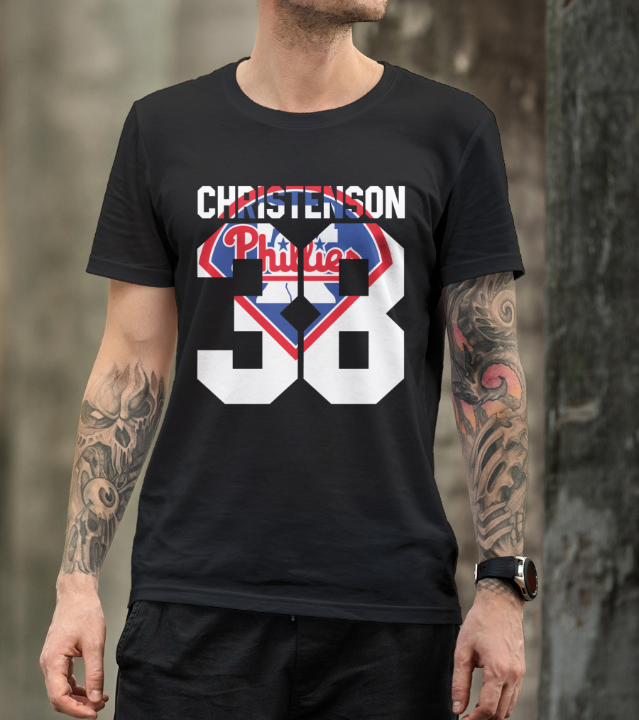 Christenson 38 Philadelphia Phillies 1981 Baseball T-Shirt