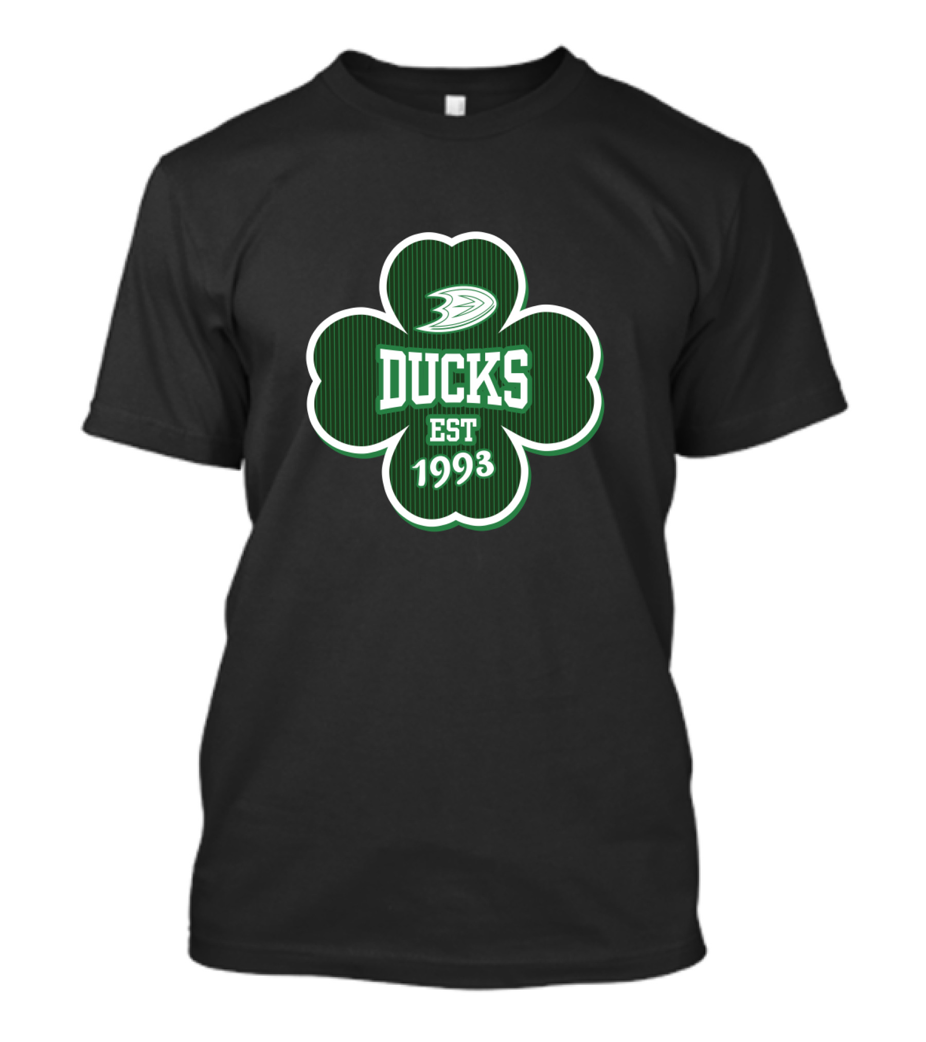 Anaheim Ducks St. Patrick's Day Shamrock Est 1993 T-Shirt