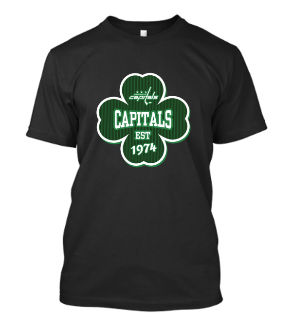 Washington Capitals Shamrock St. Patrick's Day Est 1974 T-Shirt