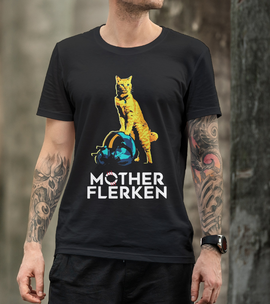 Mother Flerken Cat With Goose Helmet Marvel Fan T-Shirt
