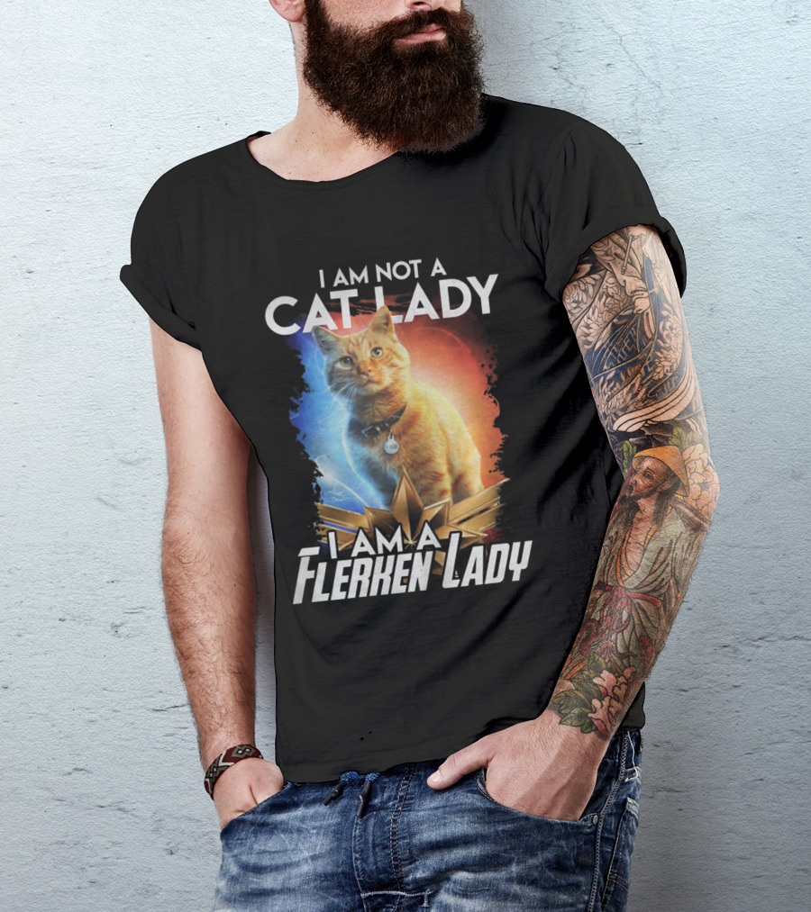 I Am Not A Cat Lady I Am A Flerken Lady Goose Cat T-Shirt