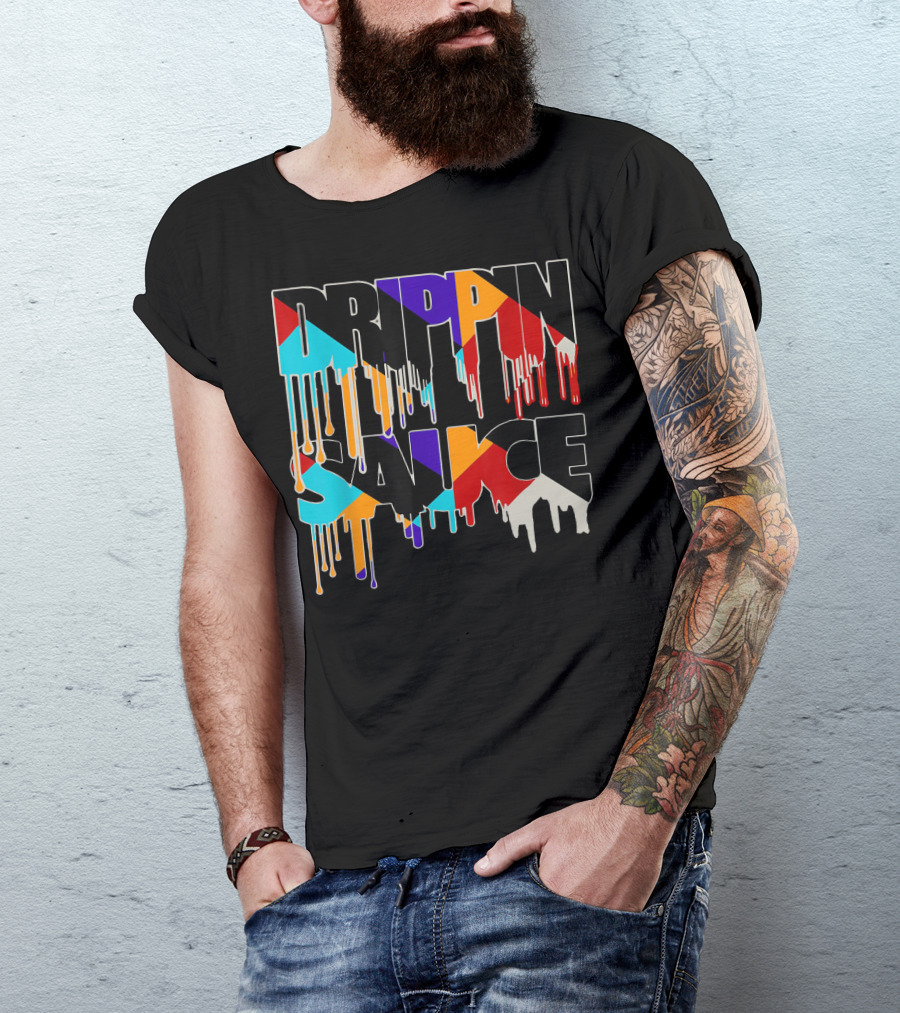 Jordan 9 Drippin Sauce Dream It Do It Bold Multicolor Drip T-Shirt