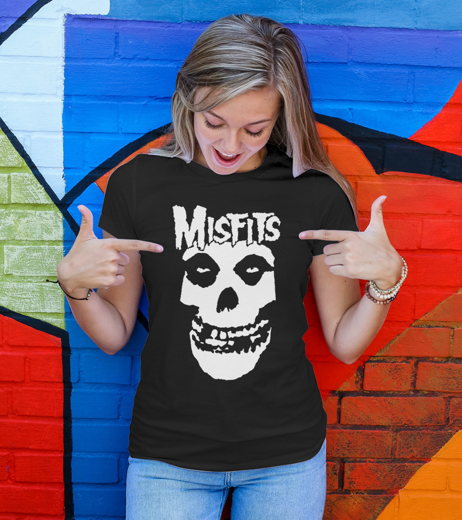 Misfits Fiend Skull Iconic Punk Rock Band T-Shirt